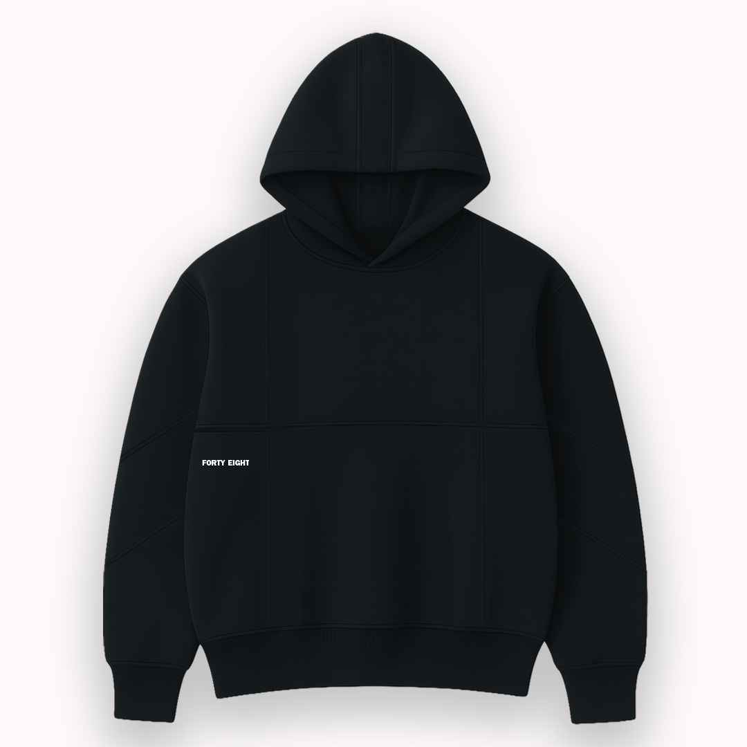 FORTY EIGHT Shadow Back-Mark Hoodie